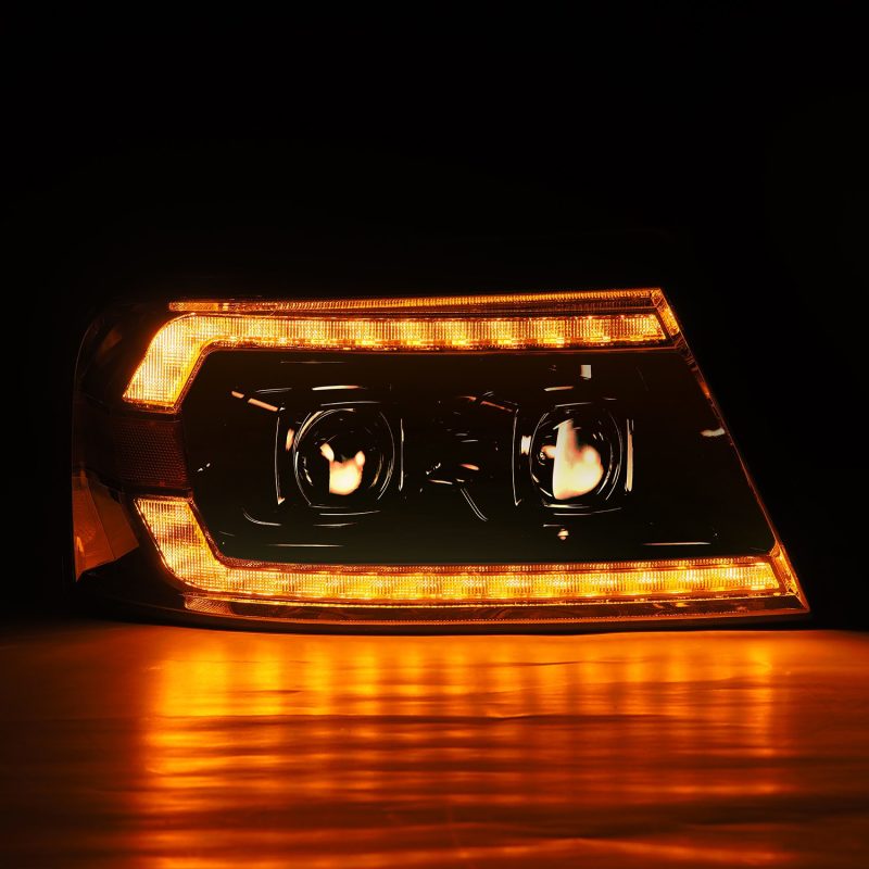 AlphaRex PRO-Series Projector Headlights Chrome w/ Sequential Signal & DRL for 04-08 Ford F150